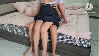 Clip tailandese top bianco bel seno molto bello